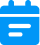 ID card/clipboard icon with two horizontal lines on blue
