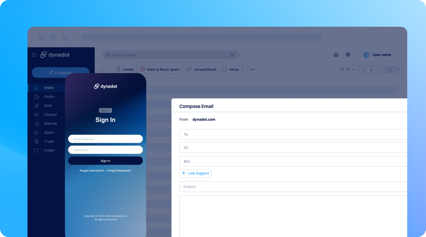 email visual